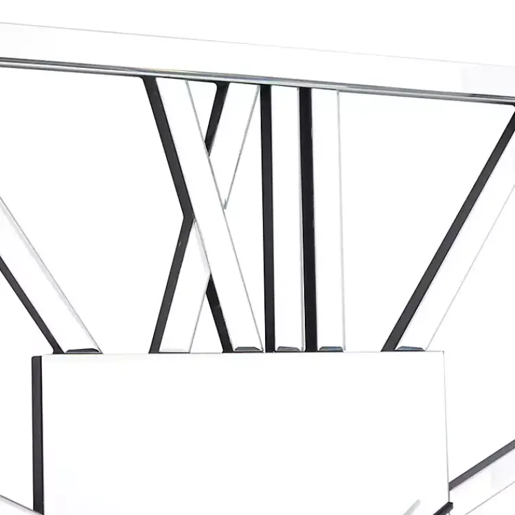 Clocks-Kirklands Home Silver Glass Frame Wall Clock