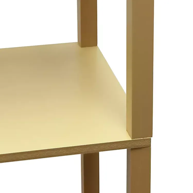 Floor Lamps-Kirklands Home Etagere Shelf Charging Floor Lamp Tan