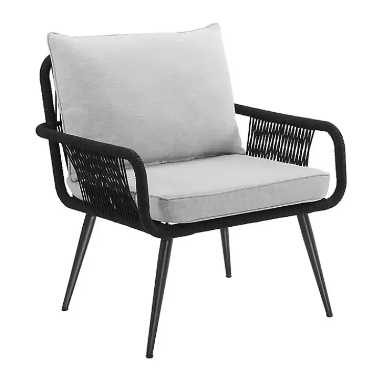Outdoor Seating-Kirklands Home Light Gray Rope Frame 2-pc. Outdoor Arm Chair Set