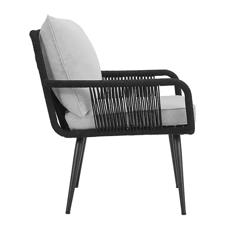 Outdoor Seating-Kirklands Home Light Gray Rope Frame 2-pc. Outdoor Arm Chair Set