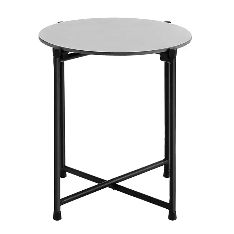 Outdoor Tables-Kirklands Home Concrete Top Outdoor Cocktail Table Gray