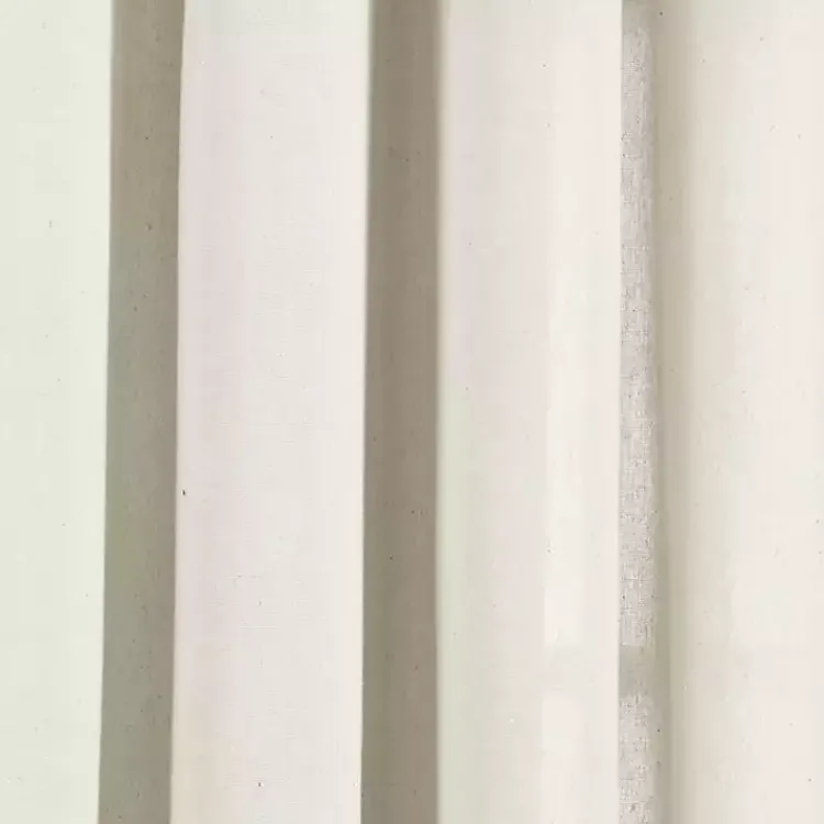 Curtains & Drapes-Kirklands Home Faux Linen Curtain Panel Set, 84 in. Ivory