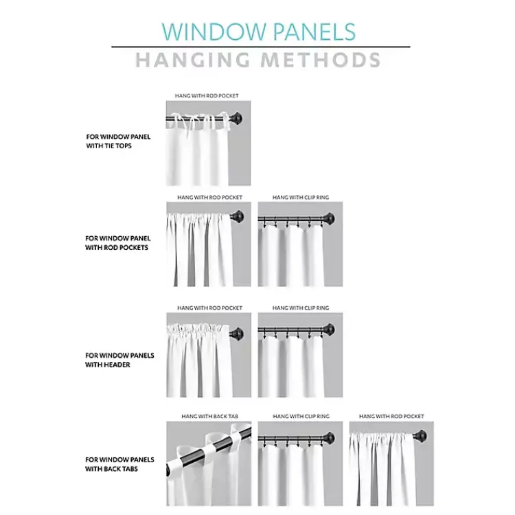 Curtains & Drapes-Kirklands Home Faux Linen Curtain Panel Set, 84 in. Ivory