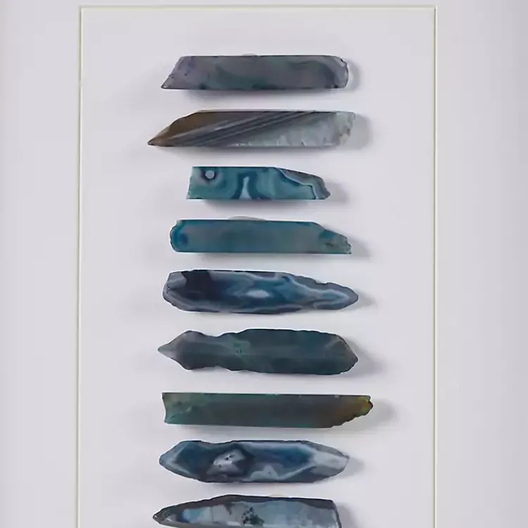 Framed Art-Kirklands Home Cerulean Agate Martha Stewart Shadowbox Plaque