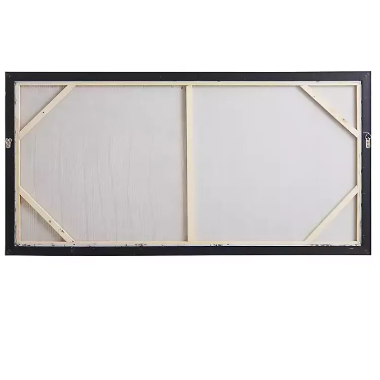 Canvas Art-Kirklands Home Metallic Abstract Field Framed Canvas Print Gold