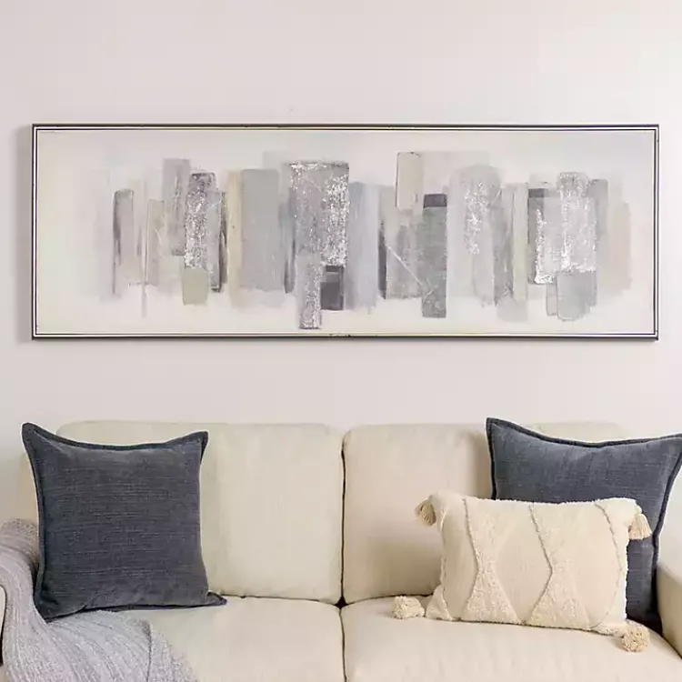 Framed Art-Kirklands Home Neutral Brush Strokes Framed Art Print