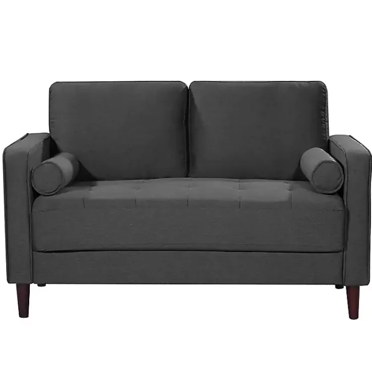 Sofas & Loveseats-Kirklands Home Heather Chelsea Modern Loveseat Gray