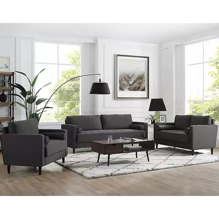 Sofas & Loveseats-Kirklands Home Heather Chelsea Modern Sofa Gray