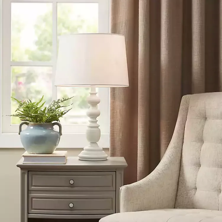 Table Lamps-Kirklands Home Matte Candlestick Martha Stewart Table Lamp White