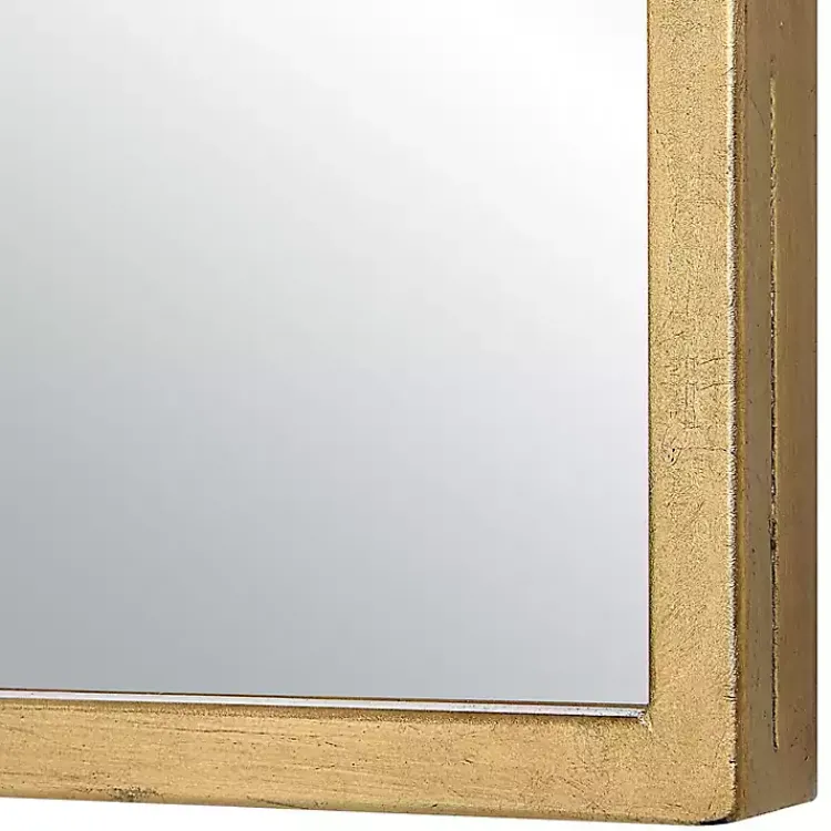 Decorative Mirrors-Kirklands Home Gold Leaf Arched Frame Wall Mirror