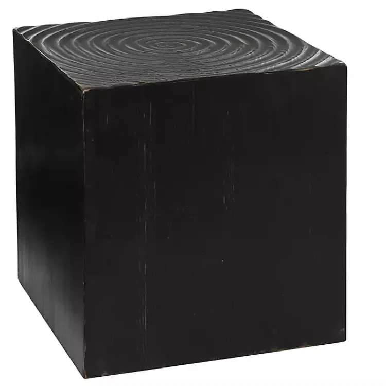 Accent & End Tables-Kirklands Home Wood Square Accent Table Black