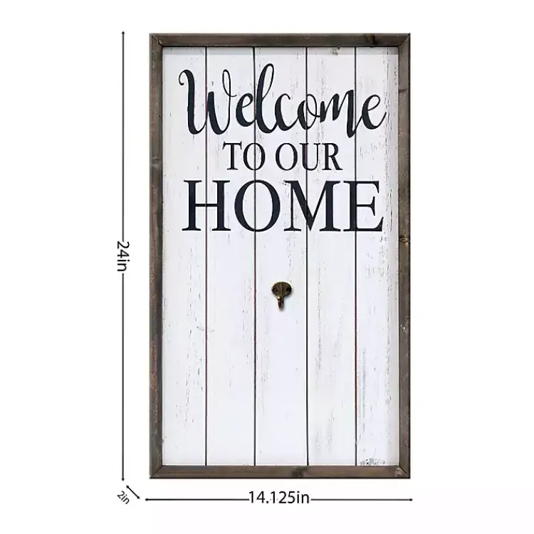 Wall Quotes & Signs-Kirklands Home Welcome Interchangeable Wreath Wall Plaque
