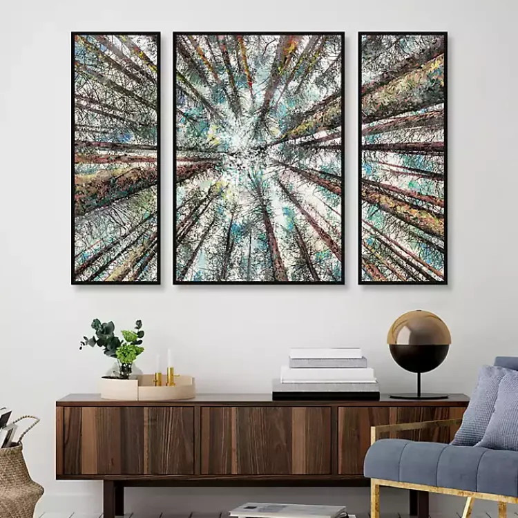 Canvas Art-Kirklands Home Spring Heights Framed Canvas Art Prints, Set of 3 Multi