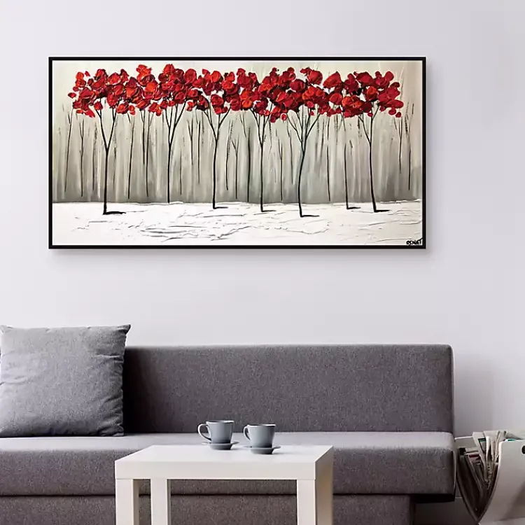 Framed Art-Kirklands Home Collision of Seasons Framed Canvas Art Print