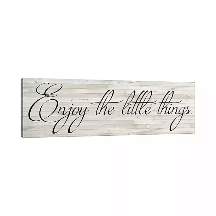 Canvas Art-Kirklands Home Enjoy the Little Things Canvas Art Print, 48x16