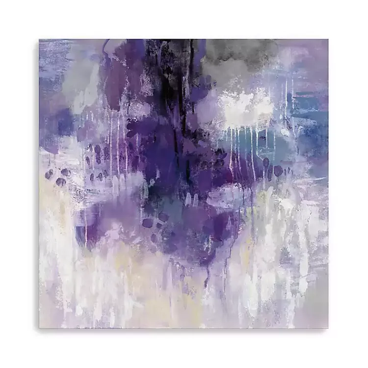 Canvas Art-Kirklands Home Violet Rain Canvas Art Print Blue