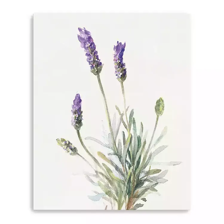 Canvas Art-Kirklands Home Floursack Lavender III Linen Canvas Art Print