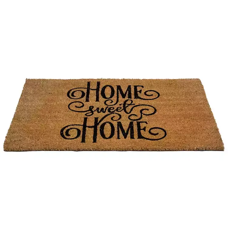 Doormats-Kirklands Home Flourish Script Home Sweet Home Coir Doormat