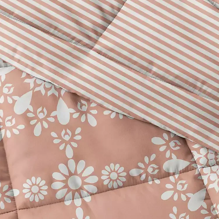 Comforters-Kirklands Home Clay Daisy Medallion Queen 3-pc. Comforter Set Orange