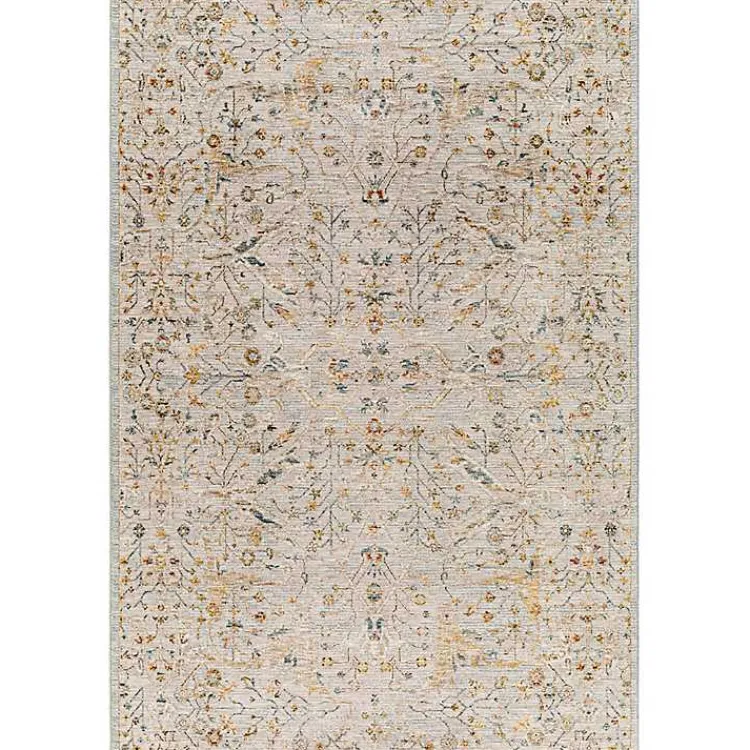 Area Rugs-Kirklands Home Reine Cream Abstract Medallion Area Rug, 5x7