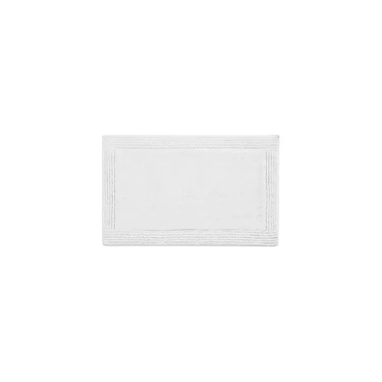 Bathroom Rugs-Kirklands Home Tufted Reversible Bath Mat, 34 in. White