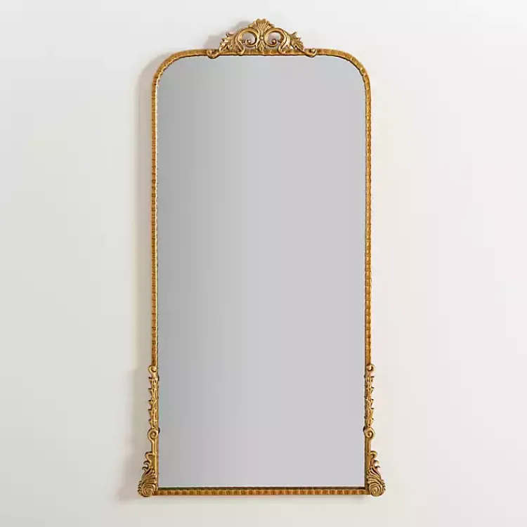 Decorative Mirrors-Kirklands Home Gold Ornate Carved Large Wall Mirror