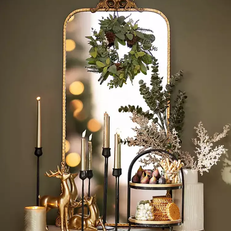 Decorative Mirrors-Kirklands Home Gold Ornate Carved Large Wall Mirror