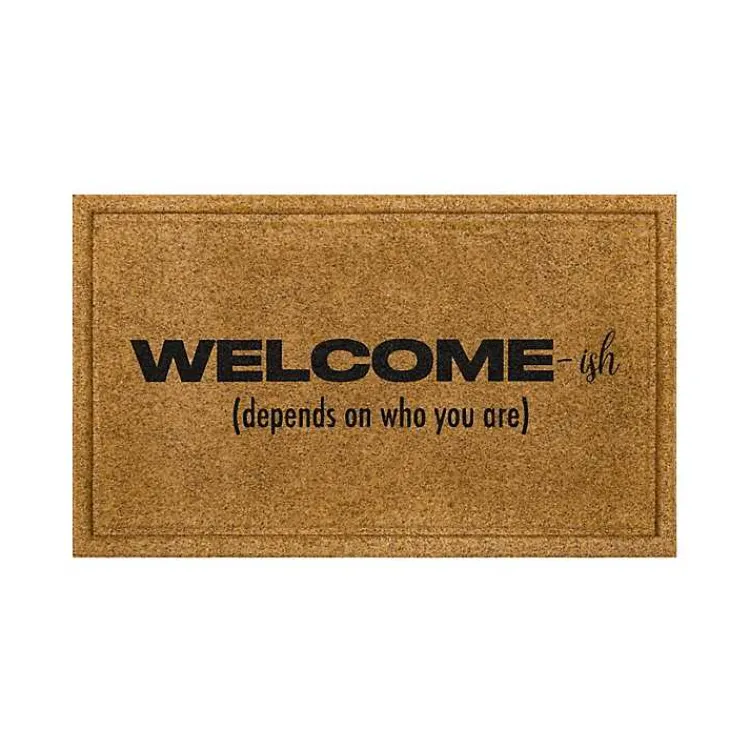 Doormats-Kirklands Home Natural Welcome-ish Doormat