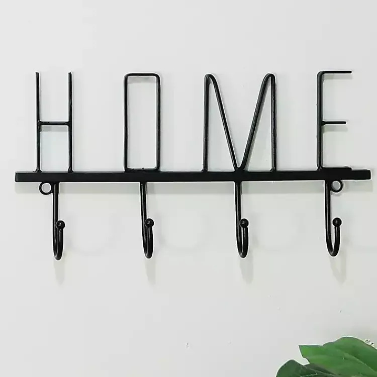Hooks-Kirklands Home Black Metal Home Wall Hooks