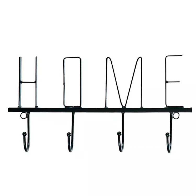 Hooks-Kirklands Home Black Metal Home Wall Hooks