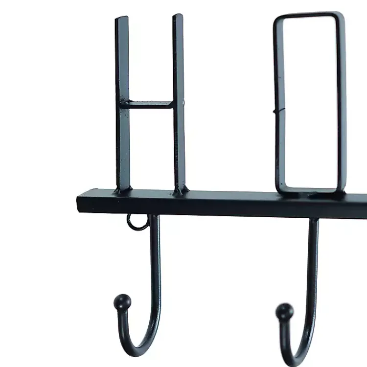 Hooks-Kirklands Home Black Metal Home Wall Hooks