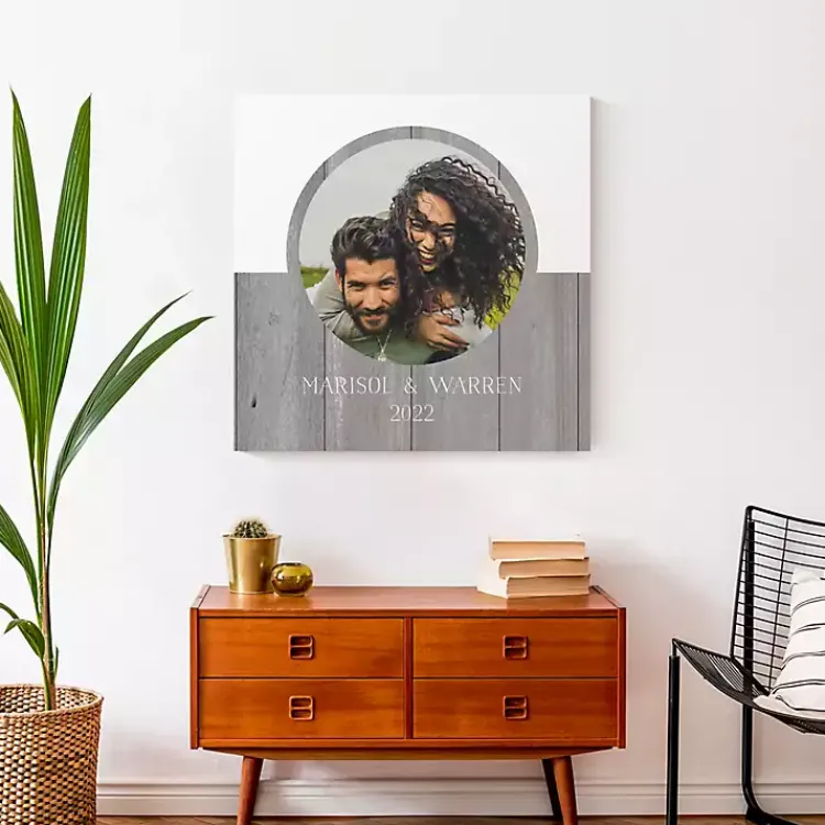 Wall Quotes & Signs-Kirklands Home Personalized Two Tone Charcoal Plank Wall Plaque