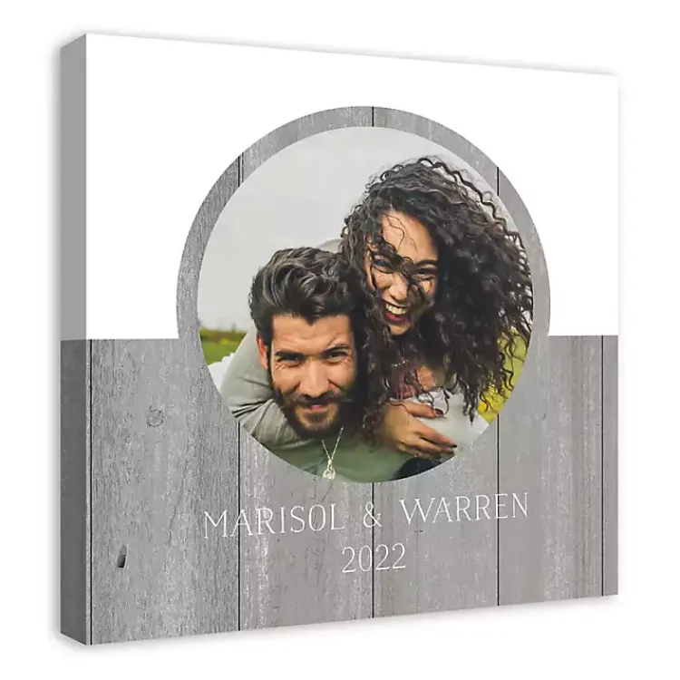 Wall Quotes & Signs-Kirklands Home Personalized Two Tone Charcoal Plank Wall Plaque