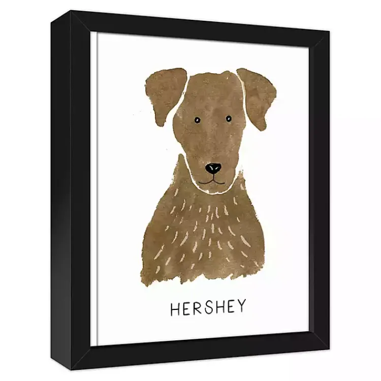 Wall Quotes & Signs-Kirklands Home Personalized Chocolate Labrador Canvas Wall Plaque