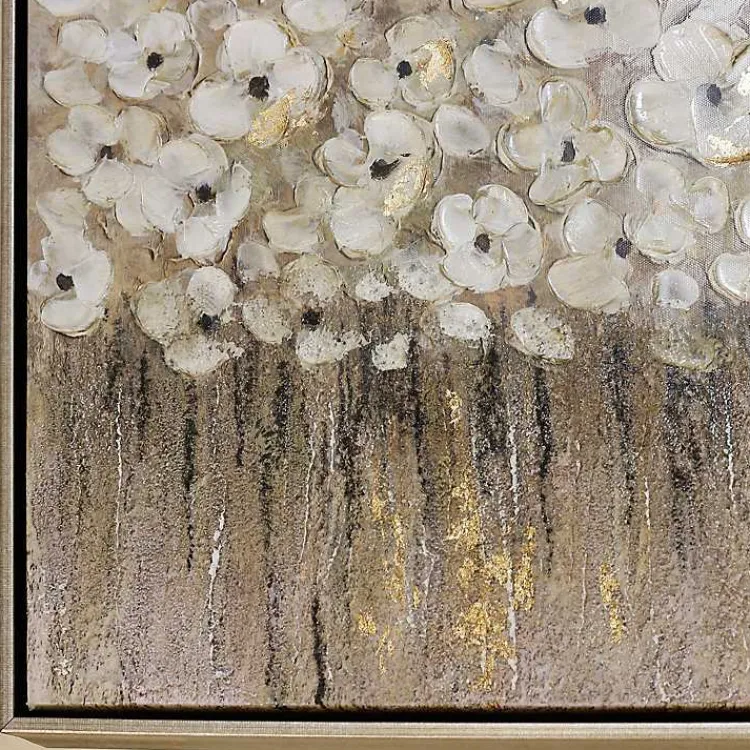 Canvas Art-Kirklands Home Dancing Flowers Textured Canvas Art Print