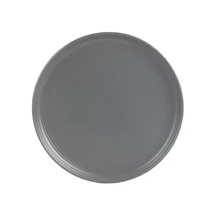 Dinnerware-Kirklands Home Dark Linear Salad Plates, Set of 6 Gray