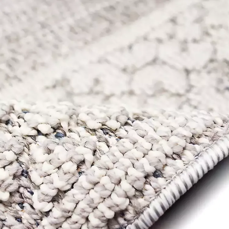 Outdoor Rugs-Kirklands Home Leopard Border Outdoor Area Rug, 5x7 Gray