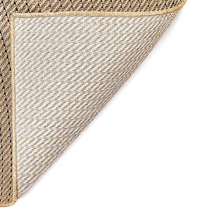 Outdoor Rugs-Kirklands Home Sand Intertwine Indoor/Outdoor Area Rug, 4x7 Tan