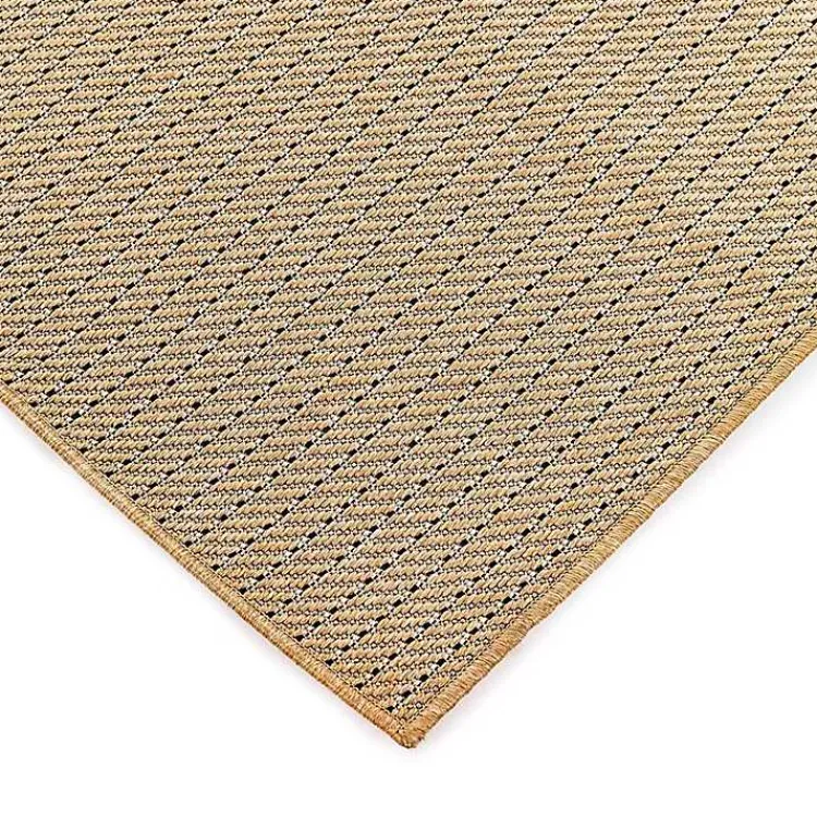 Outdoor Rugs-Kirklands Home Sand Intertwine Indoor/Outdoor Runner Tan