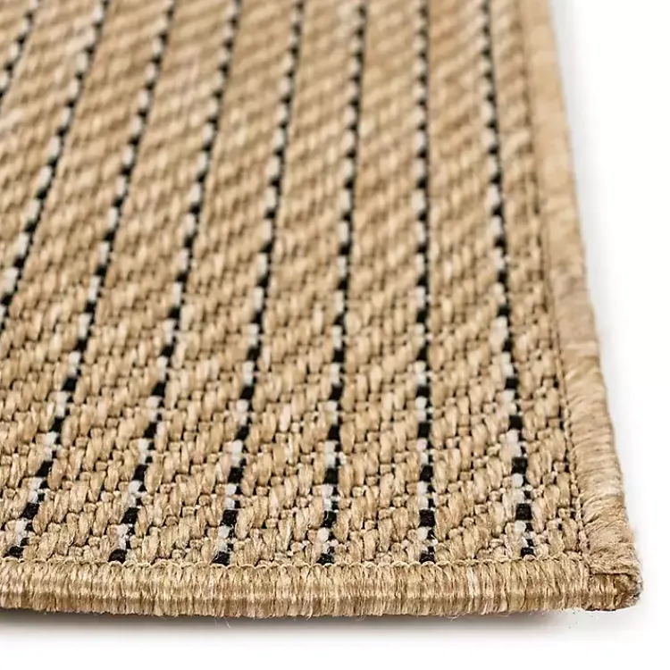 Outdoor Rugs-Kirklands Home Sand Intertwine Indoor/Outdoor Runner Tan