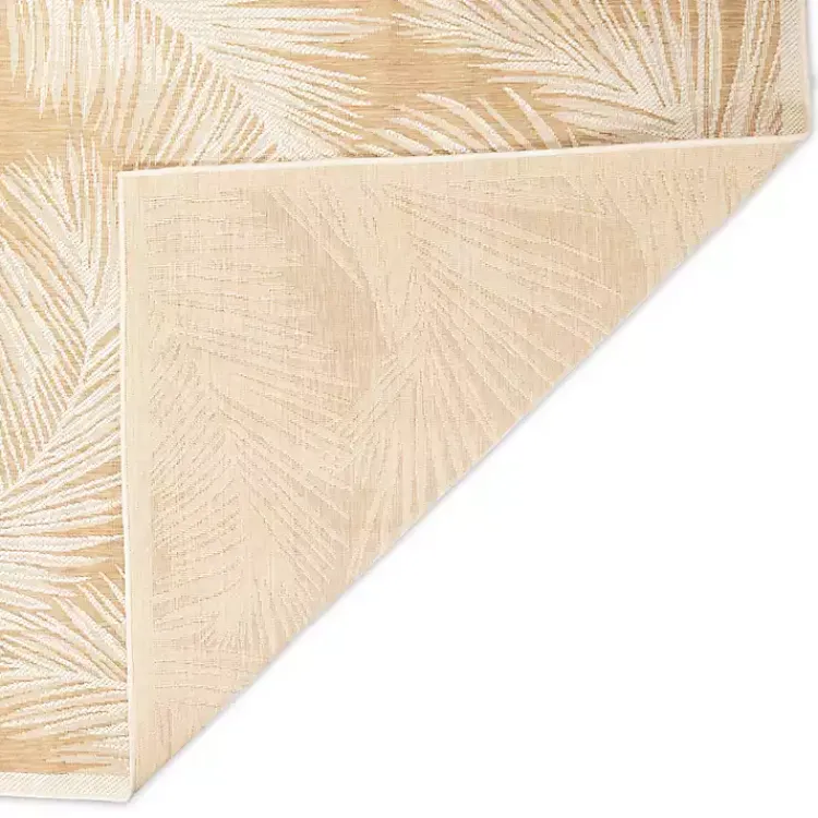 Outdoor Rugs-Kirklands Home Sand Cabo Palm Indoor/Outdoor Rug, 4x7