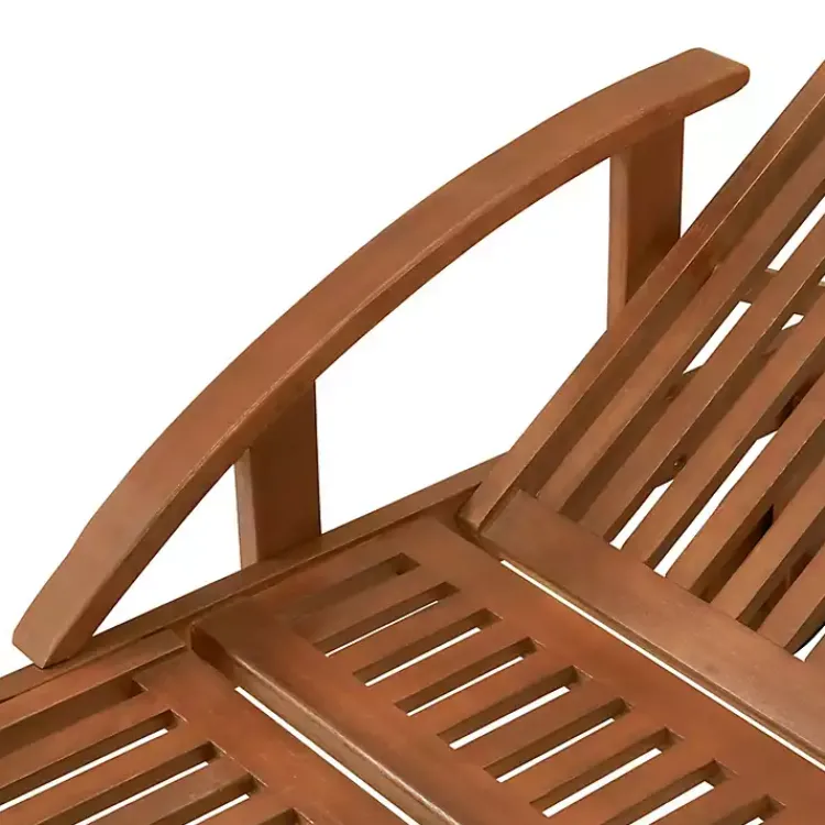 Outdoor Seating-Kirklands Home Wood 2-pc. Outdoor Lounge Chair with Leg Rest Set Brown