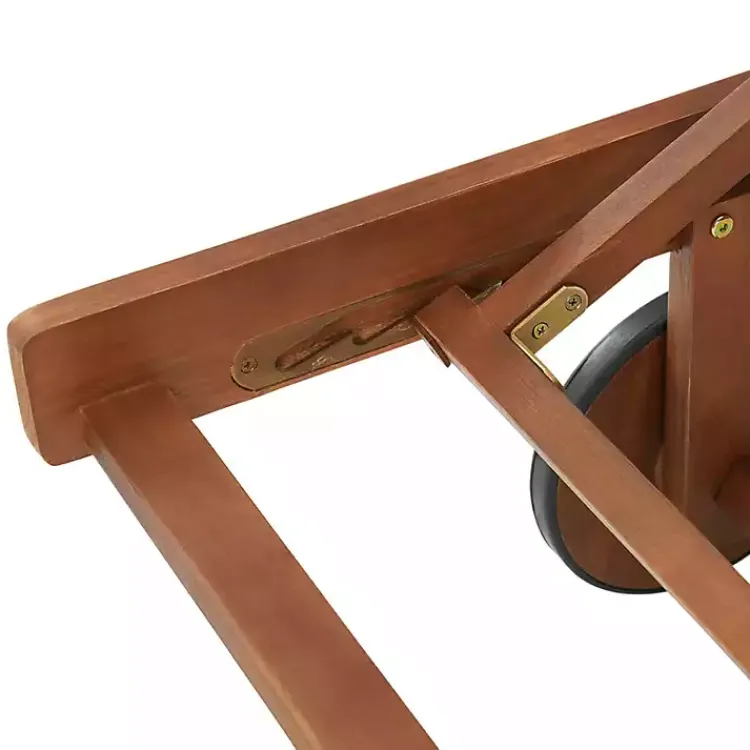 Outdoor Seating-Kirklands Home Wood 2-pc. Outdoor Lounge Chair with Leg Rest Set Brown