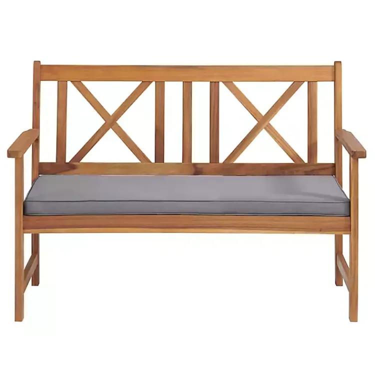 Outdoor Sets-Kirklands Home Blue X-Back Acacia Wood 2-pc. Outdoor Living Set