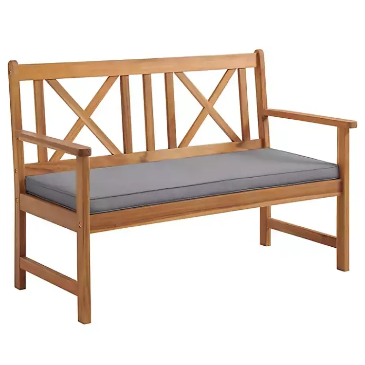 Outdoor Sets-Kirklands Home Blue X-Back Acacia Wood 2-pc. Outdoor Living Set