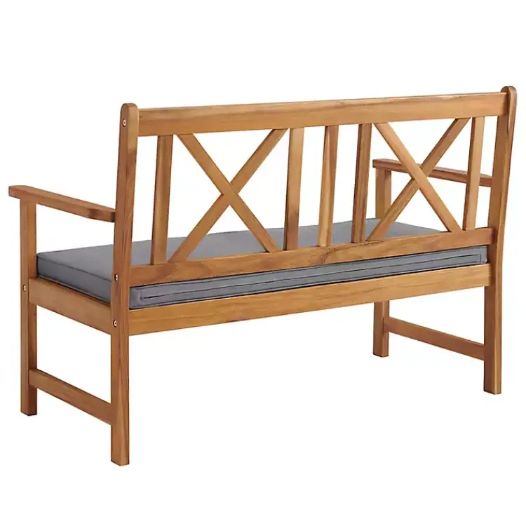 Outdoor Sets-Kirklands Home Blue X-Back Acacia Wood 2-pc. Outdoor Living Set