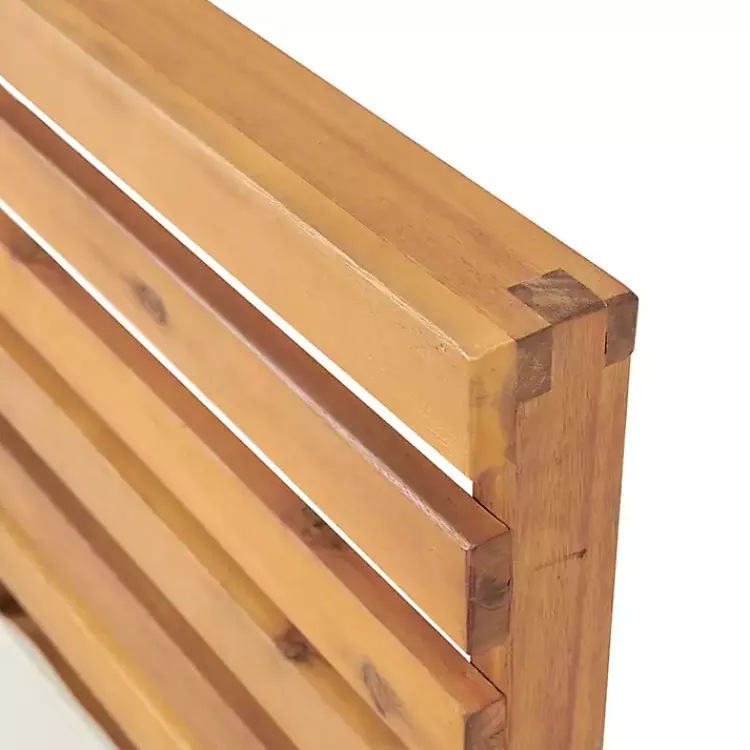 Outdoor Seating-Kirklands Home Acacia White Cushioned Outdoor Chairs, Set of 2