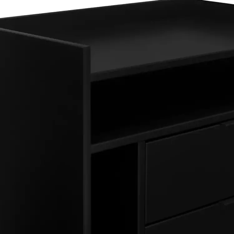 Nightstands-Kirklands Home Modern Frame Wood Nightstand Black