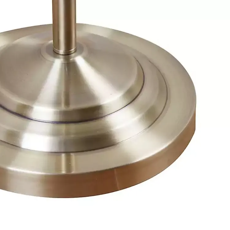 Floor Lamps-Kirklands Home Frosted Starlight Golden Floor Lamp White