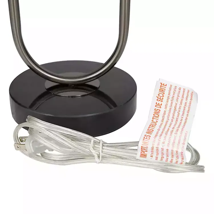 Table Lamps-Kirklands Home Open Metal Loop Table Lamp Black